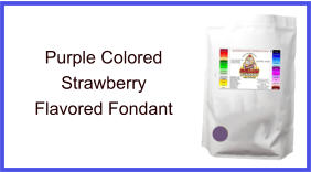 Purple Strawberry Fondant