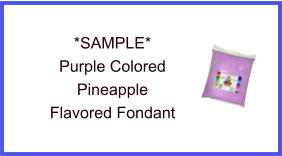 Purple Pineapple Fondant Sample
