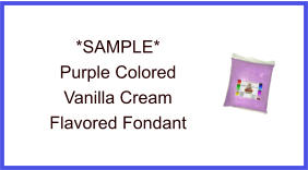 Purple Vanilla Fondant Sample