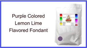 Purple Lemon Lime Fondant