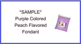 Purple Peach Fondant Sample