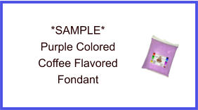 Purple Coffee Fondant Sample