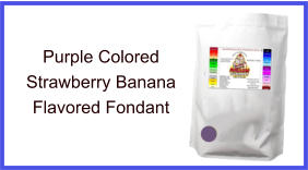 Purple Strawberry Banana Fondant