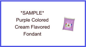 Purple Cream Fondant Sample