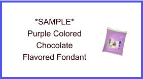 Purple Chocolate Fondant Sample