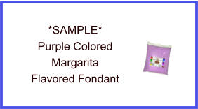 Purple Margarita Fondant Sample
