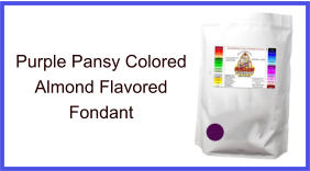 Purple Pansy Almond Fondant