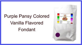 Purple Pansy Vanilla Fondant