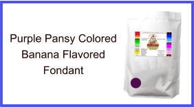 Purple Pansy Banana Fondant