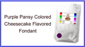 Purple Pansy Cheesecake Fondant