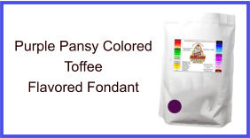 Purple Pansy Toffee Fondant