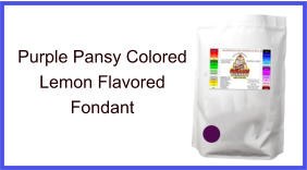 Purple Pansy Lemon Fondant