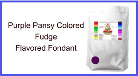Purple Pansy Fudge Fondant