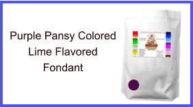 Purple Pansy Lime Fondant