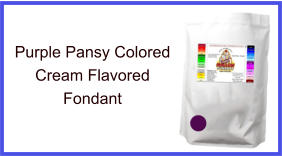 Purple Pansy Cream Fondant