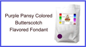 Purple Pansy Butterscotch Fondant