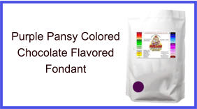 Purple Pansy Chocolate Fondant