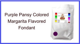 Purple Pansy Margarita Fondant