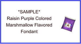 Raisin Purple Marshmallow Fondant Sample