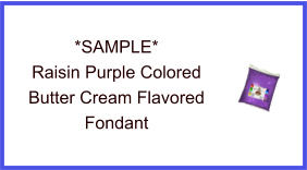 Raisin Purple Butter Cream Fondant Sample