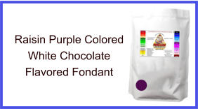 Raisin Purple White Chocolate Fondant