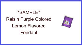Raisin Purple Lemon Fondant Sample