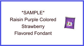 Raisin Purple Strawberry Fondant Sample