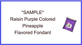 Raisin Purple Pineapple Fondant Sample