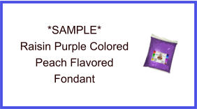 Raisin Purple Peach Fondant Sample