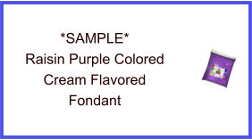 Raisin Purple Cream Fondant Sample