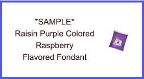 Raisin Purple Raspberry Fondant Sample