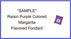 Raisin Purple Margarita Fondant Sample