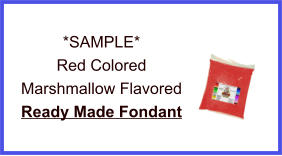 Red Marshmallow Fondant Sample