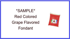 Red Grape Fondant Sample
