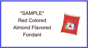 Red Almond Fondant Sample