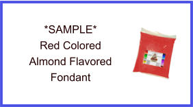 Red Almond Fondant Sample