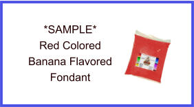 Red Banana Fondant Sample