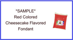 Red Cheesecake Fondant Sample