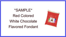 Red White Chocolate Fondant Sample