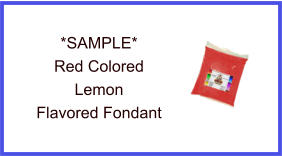 Red Lemon Fondant Sample