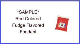 Red Fudge Flavor Fondant Sample