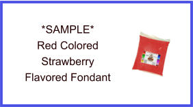 Red Strawberry Fondant Sample