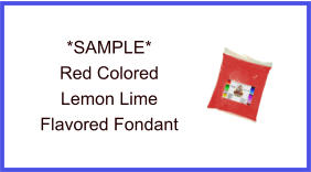Red Lemon Lime Fondant Sample