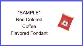 Red Coffee Fondant Sample