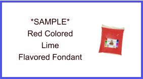 Red Lime Fondant Sample