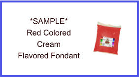 Red Cream Fondant Sample