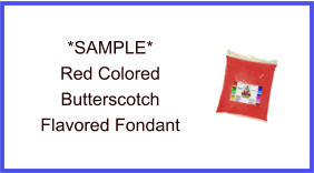 Red Butterscotch Fondant Sample