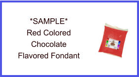 Red Chocolate Fondant Sample