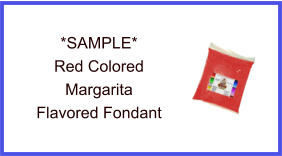 Red Margarita Fondant Sample
