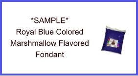 Royal Blue Marshmallow Fondant Sample